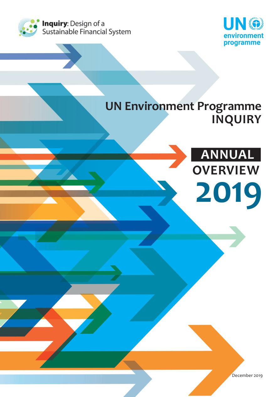 UN Environment Inquiry Annual Overview 2019
